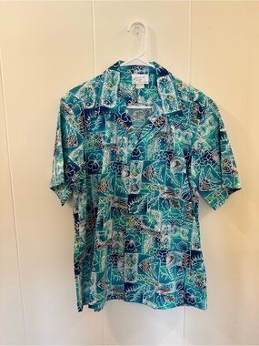 Vintage Howie Aloha Shirt in Teal Pattern